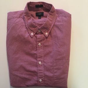 JCrew plaid check button down long sleeved slim L